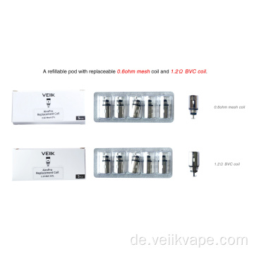 Veiik e Zigarette mit 2ml austauschbaren Kapseln Vaper